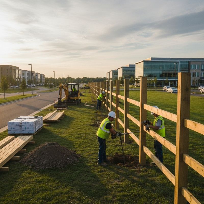Board Fence Installation detail