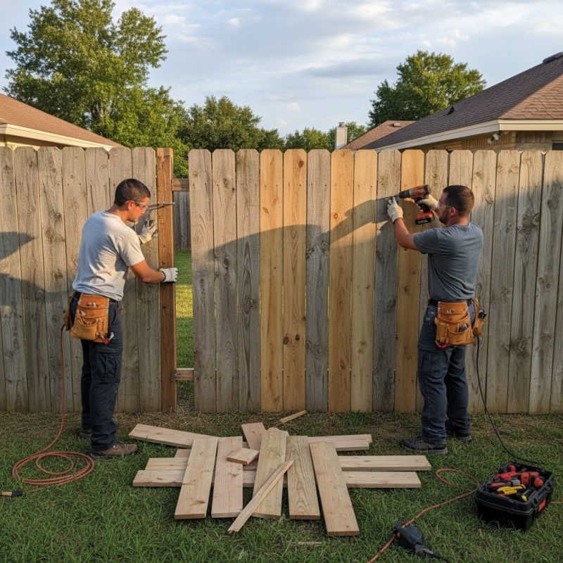 Pasture Fence Repair detail